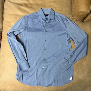 John Varvatos USA Button Down Blue Long Sleeve Shirt Men’s Size 15.5 34/35